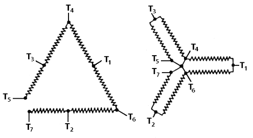 Figure 36: Open-Delta Constant-Horsepower Connection