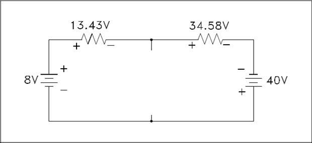 Figure 18 Applying Voltage Laws to Outer Loop